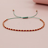 Glass Seed Beads Braided Bead Bracelets MT5795-1-1