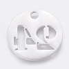Non-Tarnish 304 Stainless Steel Pendants STAS-F233-24-P-2