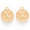 Golden Plated Alloy Enamel Charms X-ENAM-S118-06X-1