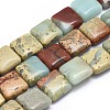 Natural Aqua Terra Jasper Beads Strands G-I213-07-10mm-1