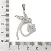304 Stainless Steel Pendants STAS-U030-11P-3