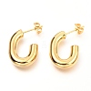 201 Stainless Steel Half Hoop Earrings EJEW-C501-16G-C-1