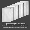 8Pcs PVC Page Magnifying Bookmarks AJEW-SP0002-33-6