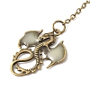 Luminous Brass Feather Bookmark WG51979-03-2