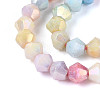 Anti-Tarnish Electroplate Bicone Glass Beads Strands EGLA-T021-4mm-16-11-3