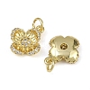 Brass Micro Pave Cubic Zirconia Pendants KK-I358-063G-E-2