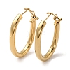 304 Stainless Steel Oval Hoop Earrings for Women EJEW-Q781-05G-1