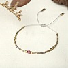 Bohemian Style Handmade Braided Friendship Bracelet with Semi-Precious Beads for Women ST3164860-1