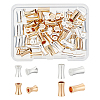 80Pcs 4 Style Brass Beads KK-AR0002-52-1