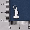 Number Series 925 Sterling Silver Charms STER-Q002-01B-2