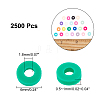 2500Pcs 10 Colors Handmade Polymer Clay Beads Strands CLAY-AR0001-24C-6