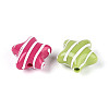 Opaque Acrylic and Enamel Beads SACR-T018-19M-2