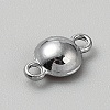 Faceted Glass Flat Round Connector Charms FIND-WH20042-56C-2
