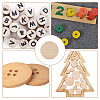 50Pcs Undyed Wood Cabochons WOOD-WH0125-09C-5