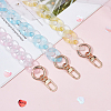 WADORN 1 Set Macaron Color Transparent Acrylic Chain Bag Handles AJEW-WR0001-67-3