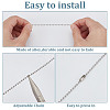 20Pcs 10 Styles Opaque Acrylic Shell Charms Ceiling Fan Pull Chain Extenders PALLOY-HY00061-3