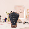 Bust Shaped Wooden Necklace Display Stands NDIS-WH0003-018E-7