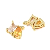 Brass Pave Cubic Zirconia Charms CU-CBA6A75-03G-04-2