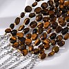 Natural Tiger Eye Beaded Bracelets for Women G-P563-07P-19-3