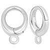 4Pcs 925 Sterling Silver Spring Gate Rings STER-BBC0007-39-1