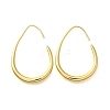 Teardrop Brass Dangle Earrings EJEW-R018-01G-4