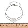 304 Stainless Steel Multi-strand Bracelets SA-CBA7739-02P-5