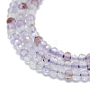 Natural Purple Lodolite Quartz Beads Strands G-G106-A29-01-3