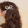 4Pcs White Bowknot Iron Alligator Hair Clips PHAR-LP0002-40-3