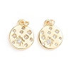 Brass Micro Pave Cubic Zirconia Pendants ZIRC-G165-07G-2