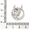 Valentine's Day Brass Micro Pave Cubic Zirconia Split Pendants LS-KK-H251-01B-P-3