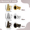 90Pcs 3 Styles Tibetan Style Alloy Charms FIND-PH0059-64-2