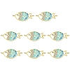 10Pcs Alloy Enamel Fish Links Connectors ENAM-YW0005-86C-1