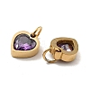 PVD Vacuum Plating 304 Stainless Steel Pendants STAS-D189-06G-05-3