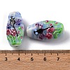 Oval Handmade Lampwork Beads  LAMP-G137-D08-3