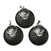 Natural Lava Rock Pendants KK-F751-M-A11-1