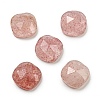 Natural Strawberry Quartz Cabochons G-M431-01D-1