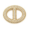 Brass Micro Pave Clear Cubic Zirconia Links Connector Charms LS-KK-K413-04B-G-1