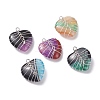 Dyed Natural Agate Pendants PALLOY-JF01288-1