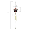 Halloween Castle Alloy & Iron & Eanmel Wind Chime PW-WG3109F-01-1