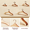 AHADERMAKER 15Pcs 5 Styles Pinewood Doll Clothes Hangers DOLL-GA0001-04-4