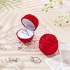 Rose Velet Jewelry Boxes CON-WH0092-63B-4