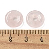 Natural Rose Quartz Donut/Pi Disc Charms G-G142-01B-3