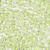 Transparent Colours Luster Glass Seed Beads SEED-N008-09E-3