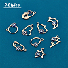 CHGCRAFT 36Pcs 9 Style Alloy Enamel Pendants FIND-CA0004-59-5