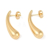 201 Stainless Steel Teardrop Stud Earrings EJEW-I309-02G-1