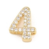 Brass Micro Pave Cubic Zirconia Pendants KK-B167-22G-4-1