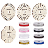 8 Rolls 8 Colors Braided Nylon Cord DIY-FG0006-88-1