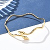 304 Stainless Steel Cuff Bangles for Women AJEW-P127-06G-2