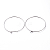 316 Surgical Stainless Steel Hoop Earring Findings STAS-J025-01E-P-2