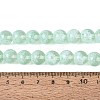 Transparent Half Spray Painted Glass Beads Strands GLAA-Q110-02A-02-4